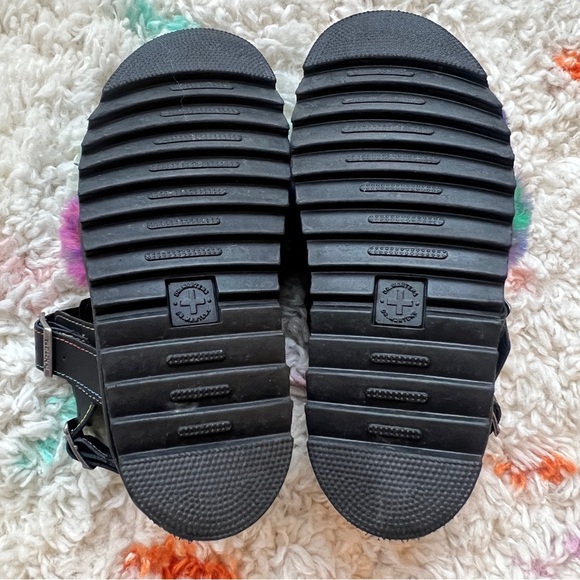 Dr. Martens Voss II Rainbow Fluffy Platform Sandals Size 8 Womens - Picture 10 of 11